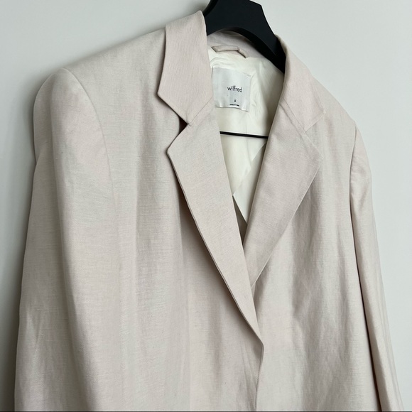 ARITZIA Wilfred Vito Single-Breasted Linen Blazer - Picture 10 of 13